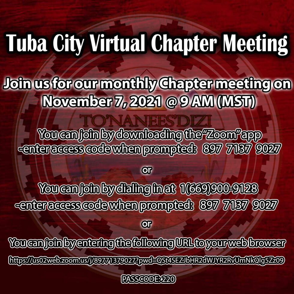 Announcements To'Nanees'Dizi (Tuba City)